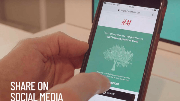 Fibre2Fashion: Why H&M's Ombori screen-fitted recycling bins in US getting filled?