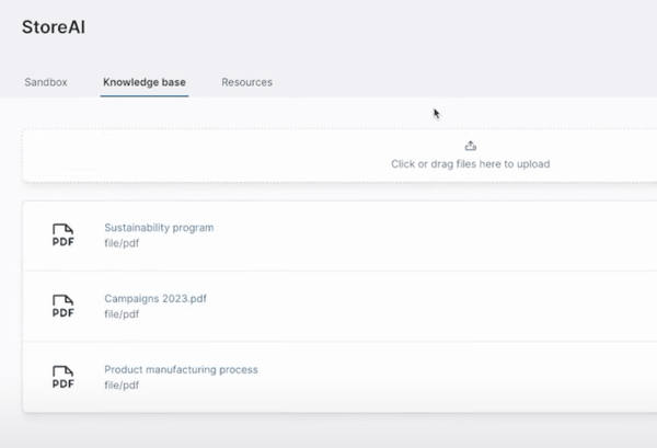 Using private data to build retail chatbots in StoreAI